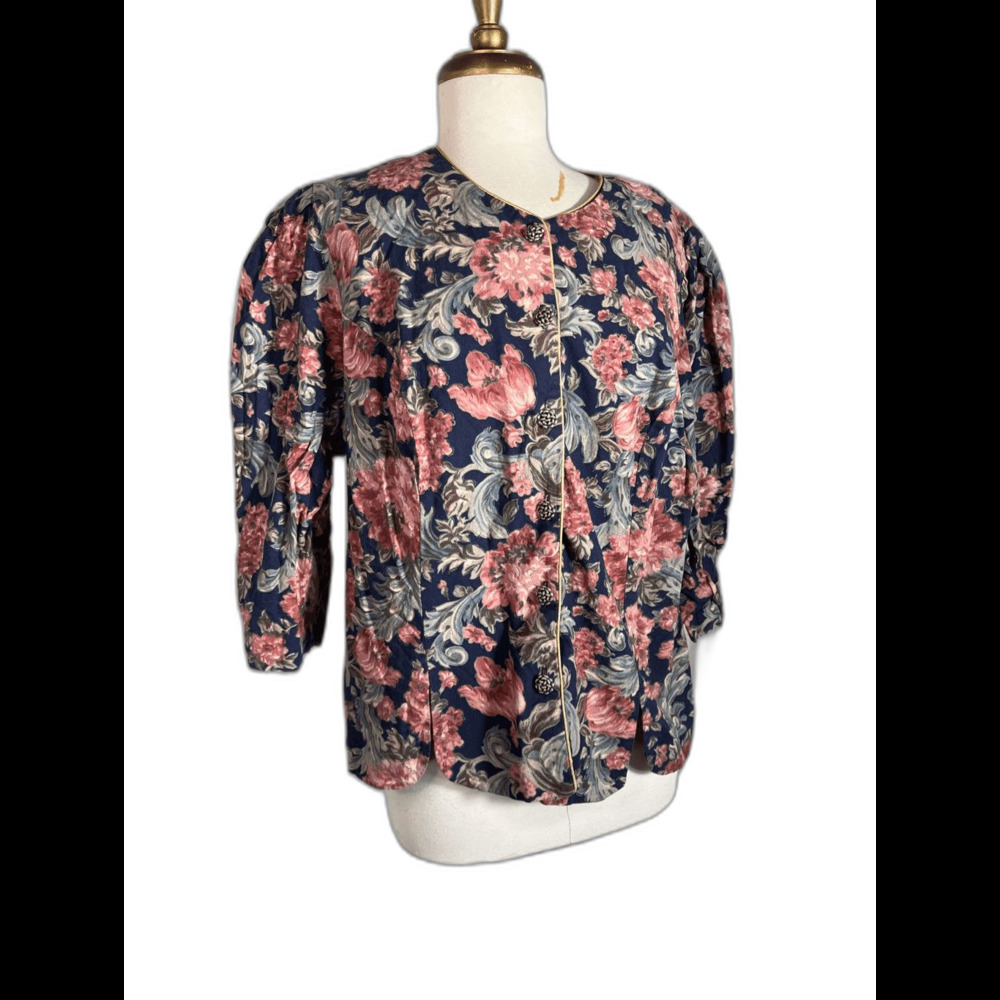 Gossip Blouse Size 18W VTG 90's Romantic English Garden Soft Feminine